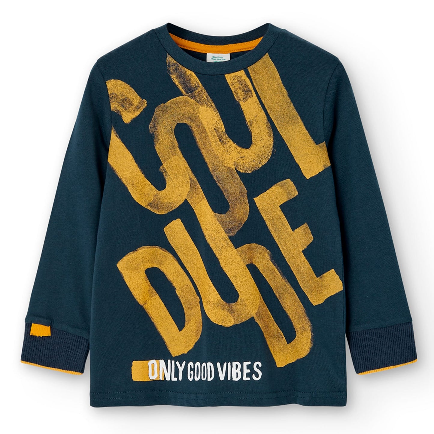 Maglietta in jersey da bambino "cool dude", blu