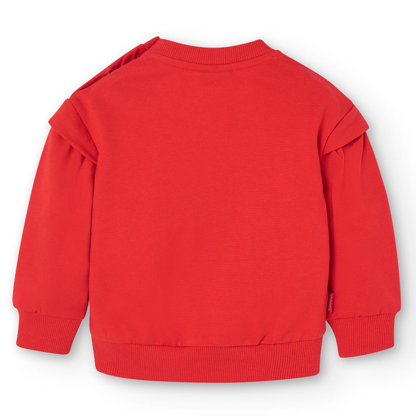 Felpa da bambina floreale rosso