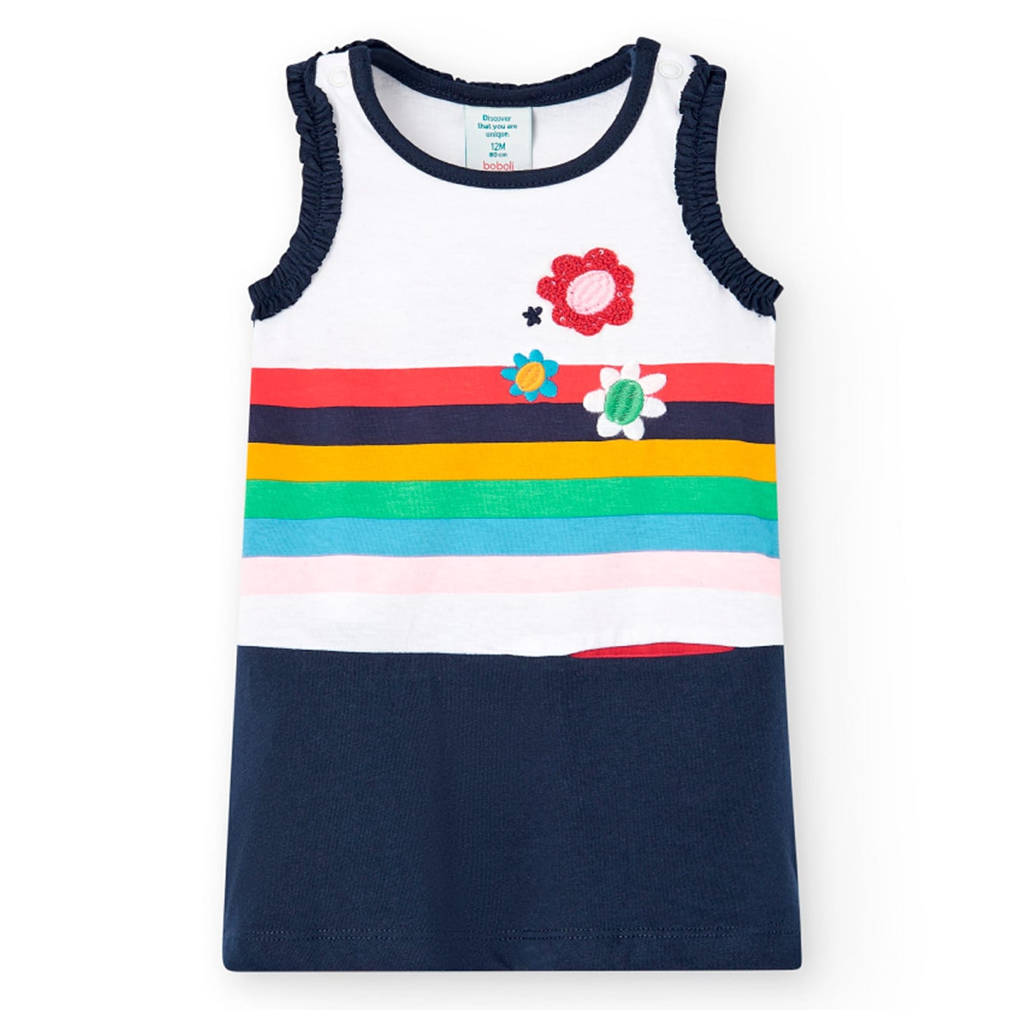 Vestito smanicato bambina multicolore