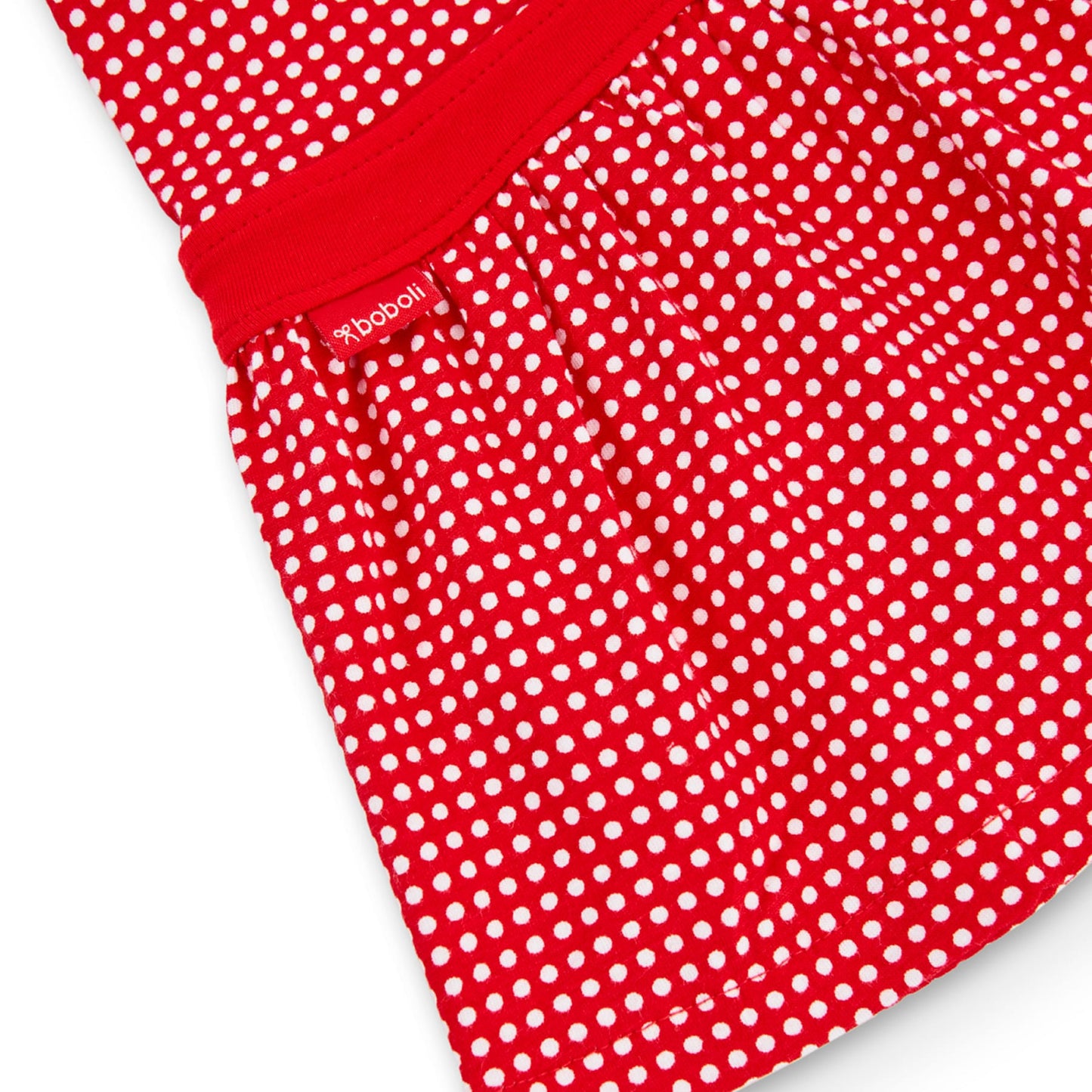 Vestito da bambina in jersey elasticizzato rosso