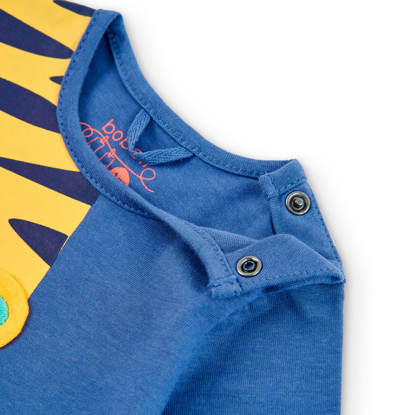 Tutina in cotone tigrotto neonato blu