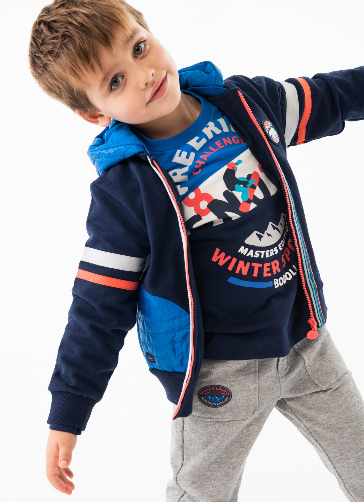 Maglietta maniche lunghe bambino "Winter sports"