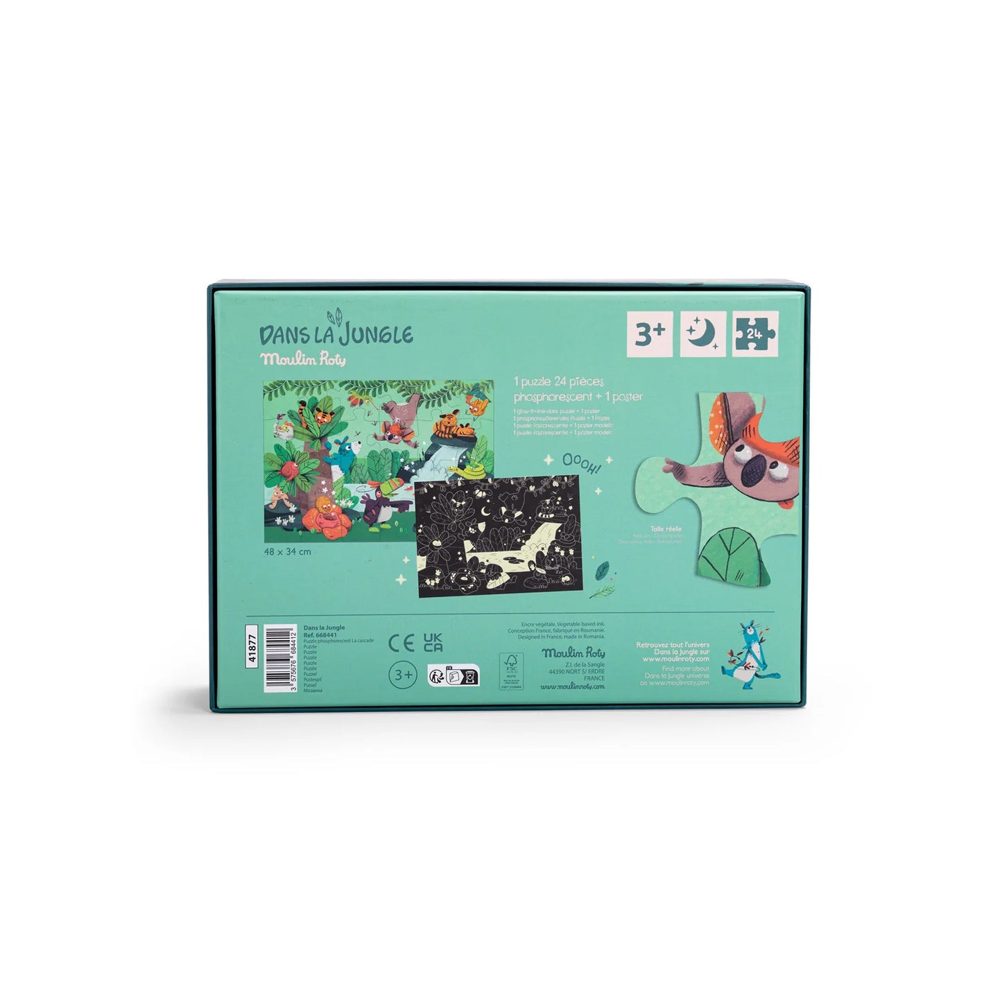 Puzzle fluorescente La cascata, 24pz