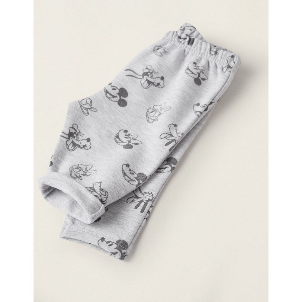 Tuta completa neonata grigio-giallo ocra stampa Minnie Disney