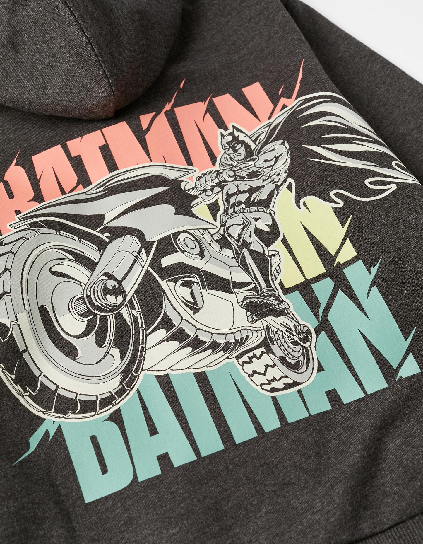 Felpa Batman per bambino grigio scuro - cappuccio con maschera