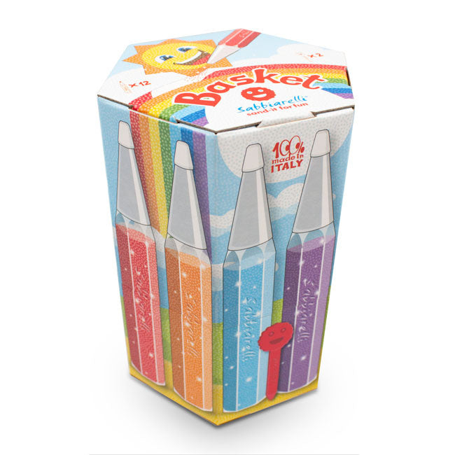 Basket - 12 Penne Multicolor Eco-friendly