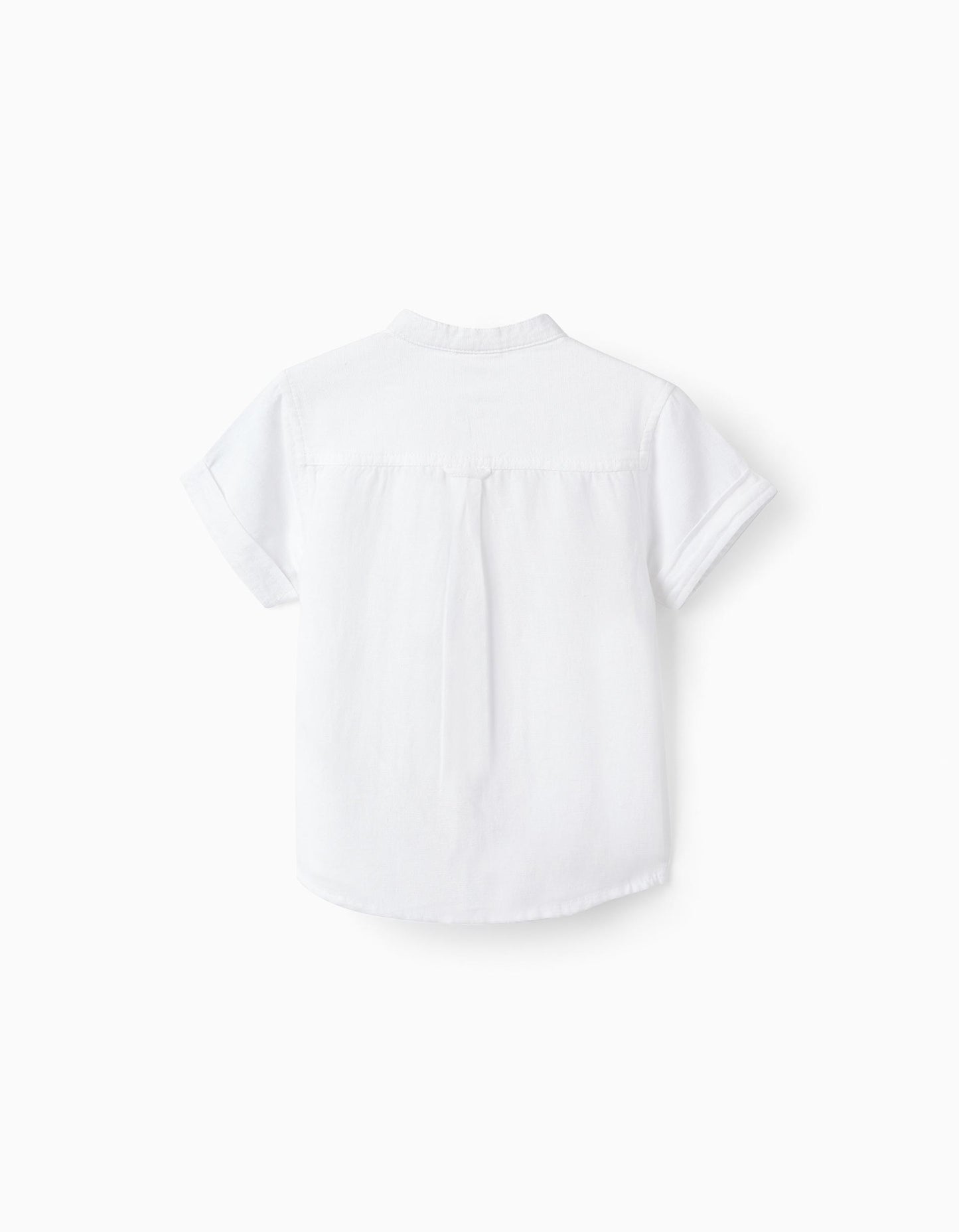 Camicia bianca maniche corte bambino