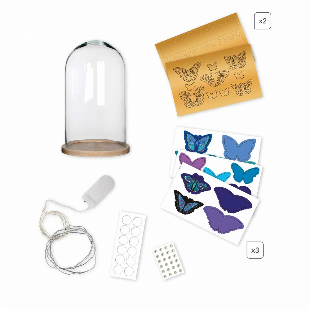 Campana luminosa con Farfalle fai-da-te