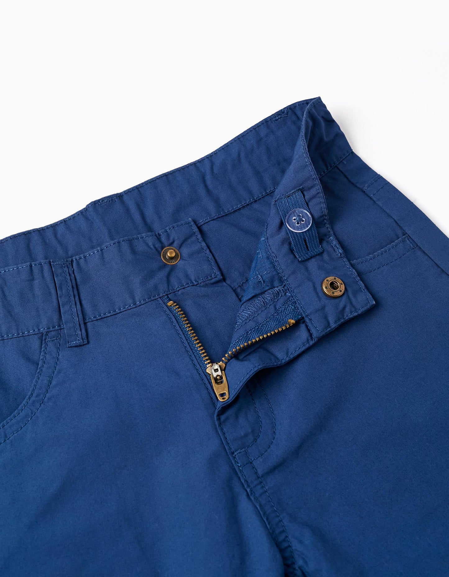 Camicia + t-shirt + pantaloncini da neonato "palm trees", bianco/blu