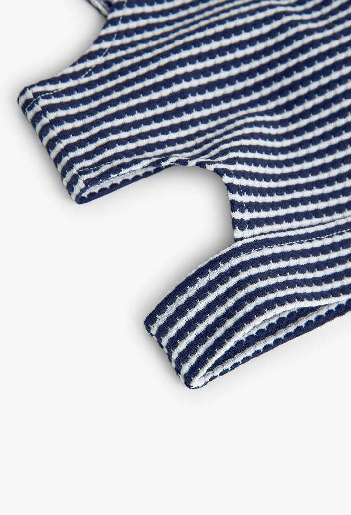 Top in jersey da bambina blu marino