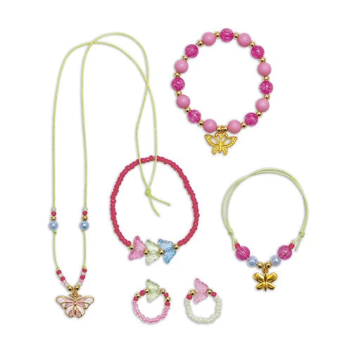 Kit creativo - 6 graziosi gioielli a forma di farfalla Magic Fairies