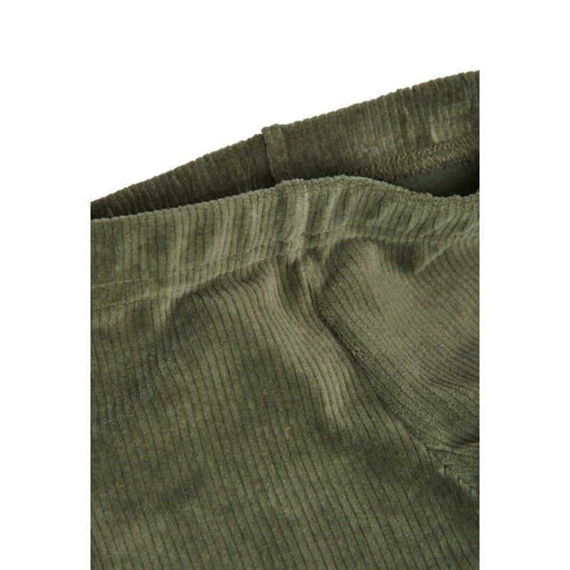Leggings velluto verde bambina