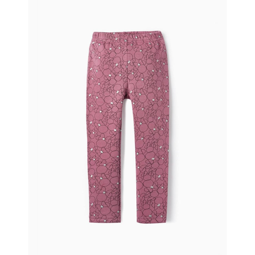 Leggings termici neonata viola fantasia Minnie Disney