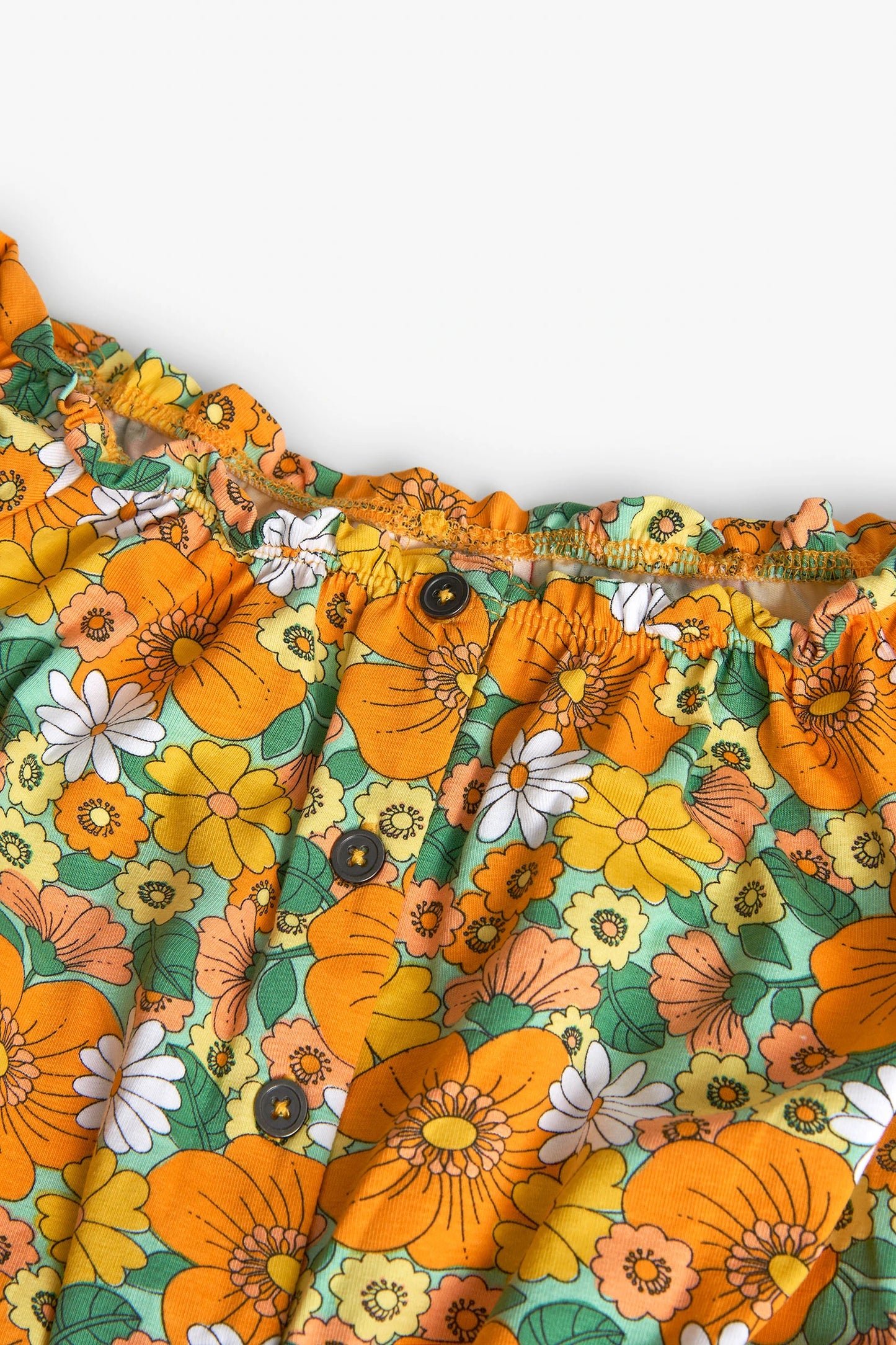 Maglietta in jersey stampa a fiori da bambina