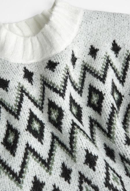 Maglione maglieria pullover jacquard per bambina