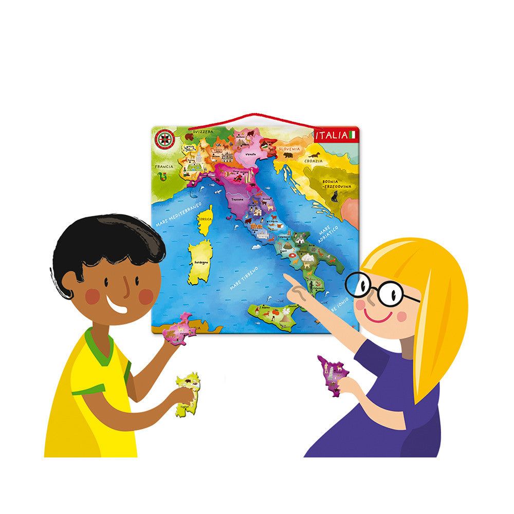 Puzzle mappa magnetica Italia