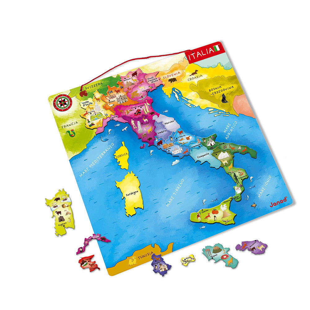 Puzzle mappa magnetica Italia