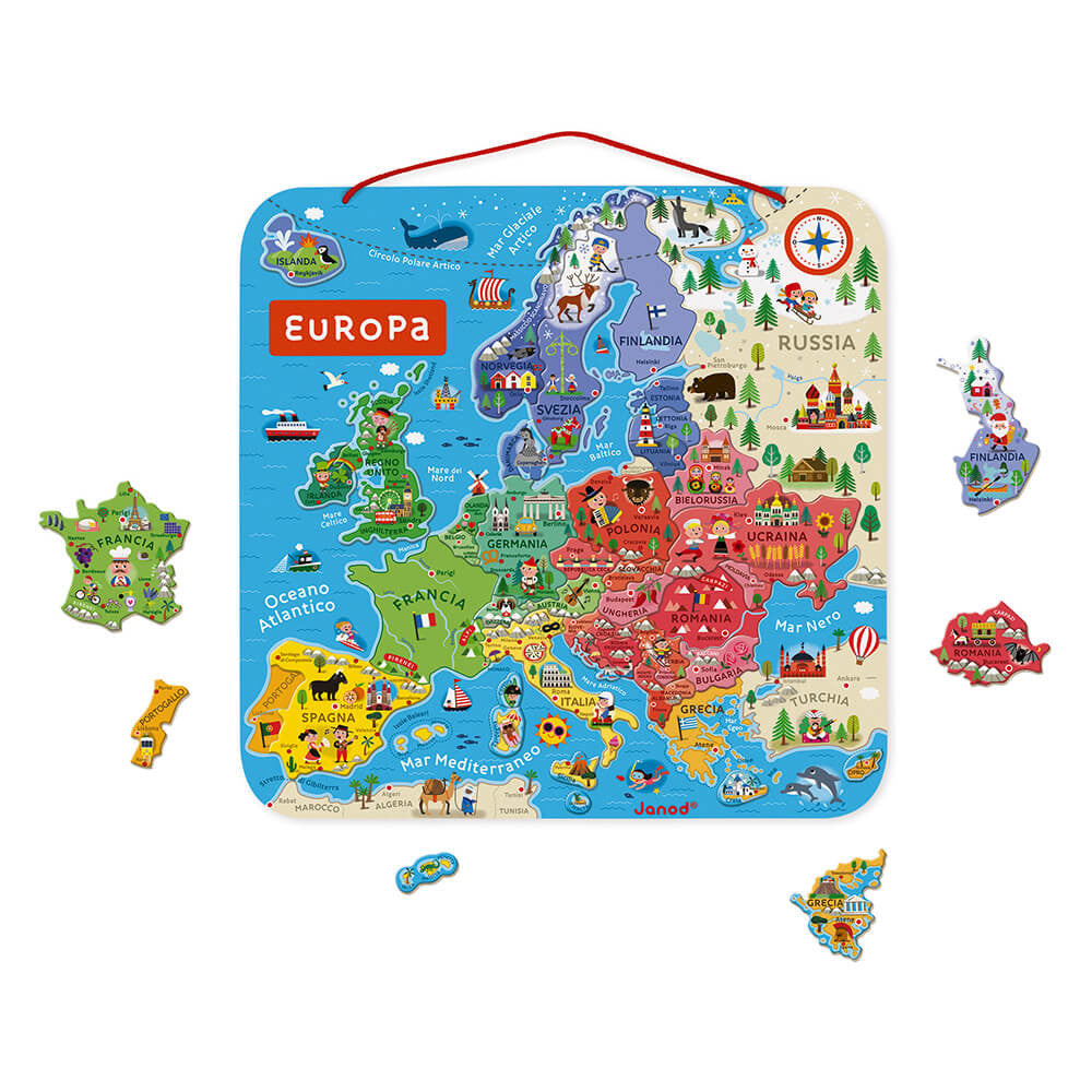 Puzzle mappa magnetica Europa versione italiana