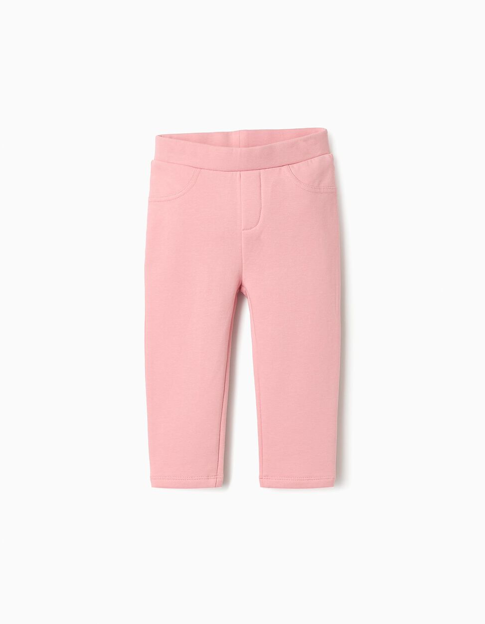 Jeggings per neonata, rosa