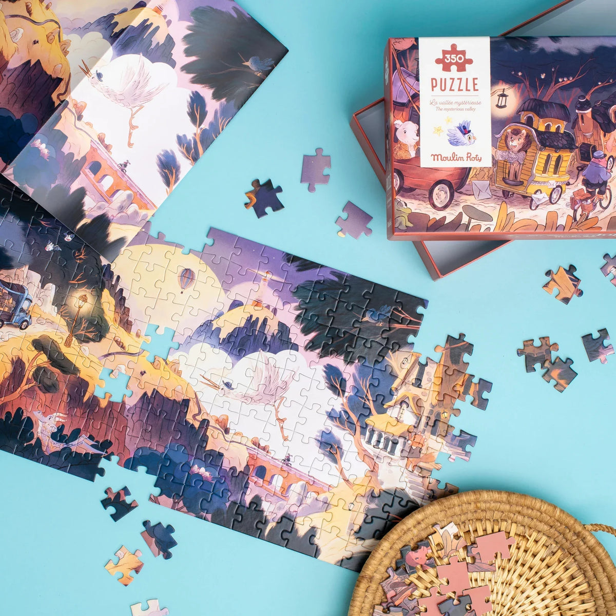 Puzzle La valle misteriosa, 350 pezzi - la banda Jojo