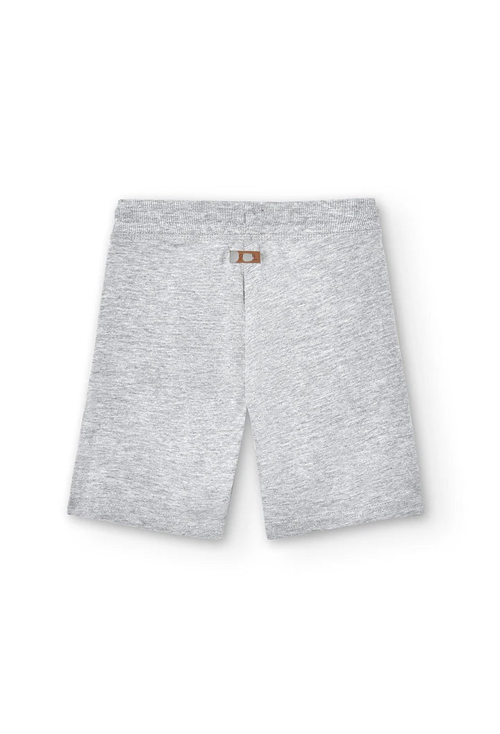 Pantaloncini maglia flamé grigio bambino/ragazzo
