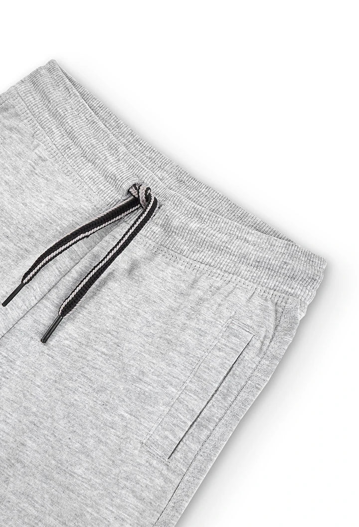 Pantaloncini maglia flamé grigio bambino/ragazzo