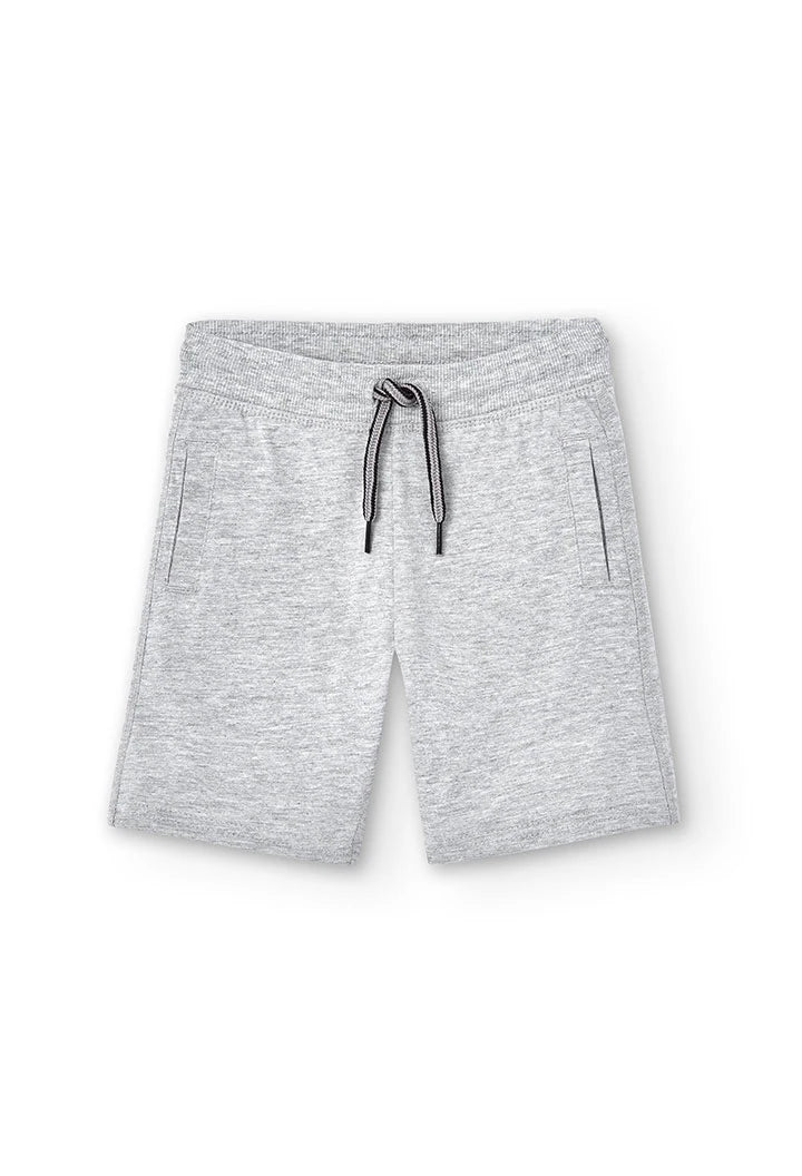 Pantaloncini maglia flamé grigio bambino/ragazzo