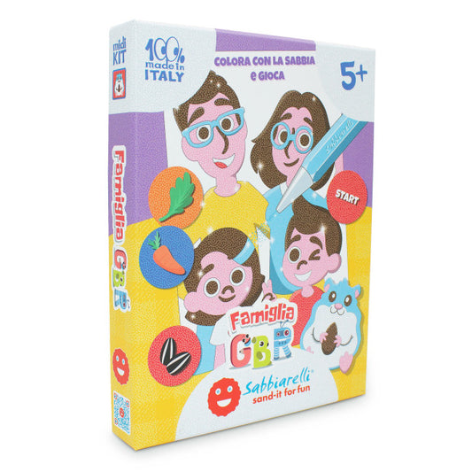 Kit - Famiglia GBR: colora con la sabbia e gioca! 5+