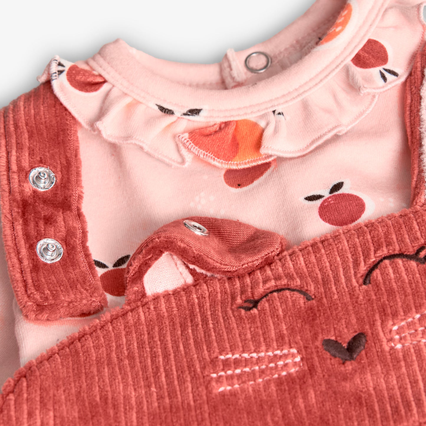 Completo neonata coniglietti arancione