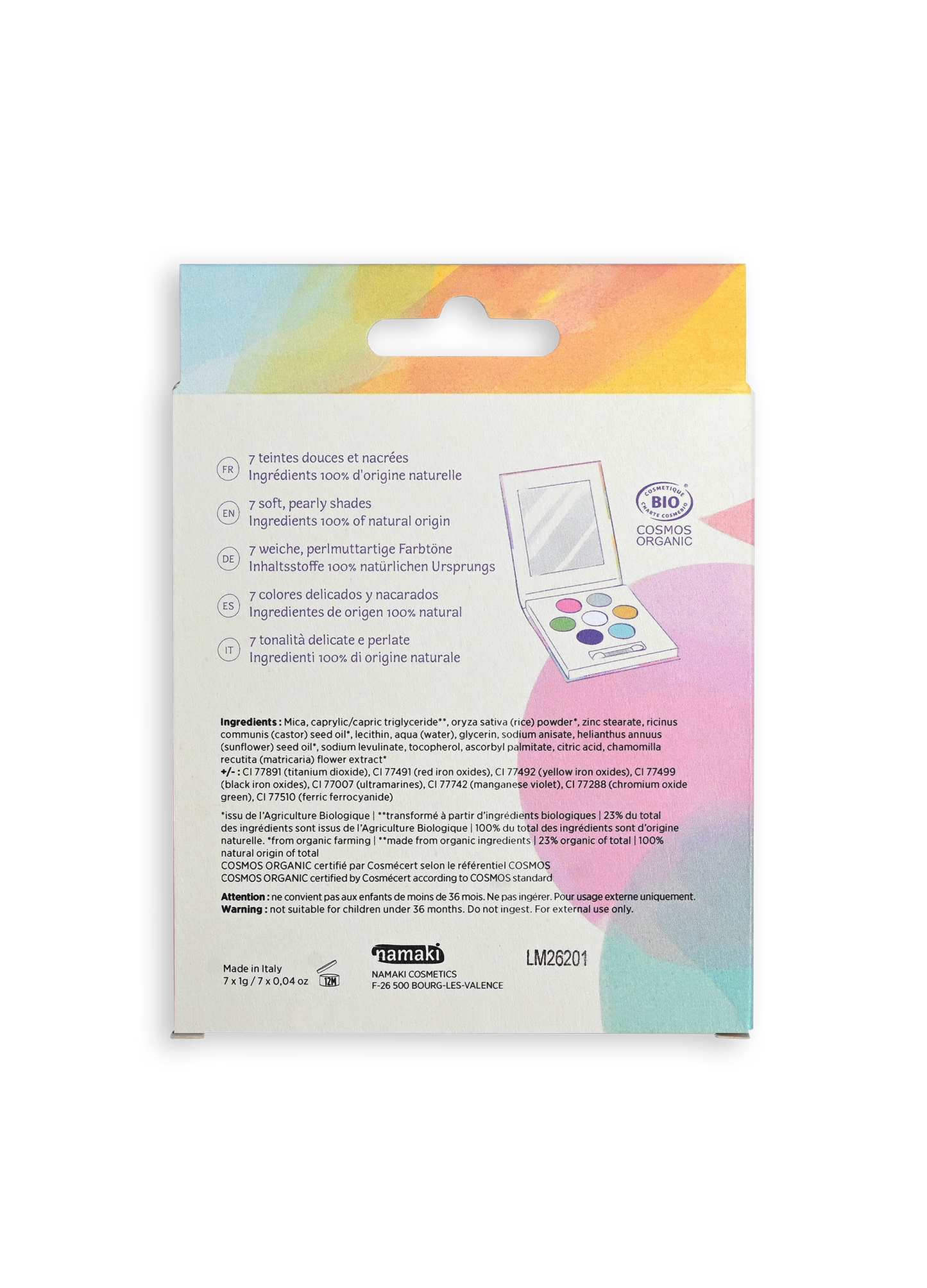 Palette di ombretti - 7 colori - Cerbiatto