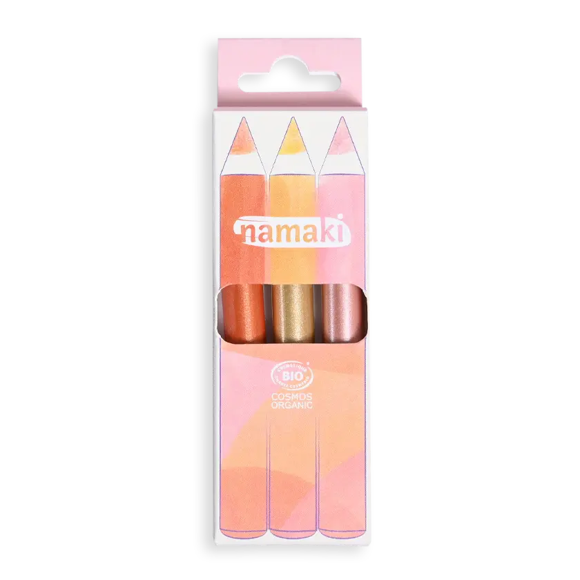 Matite trucco glitterate Jumbo - Rame-Oro-Rosa