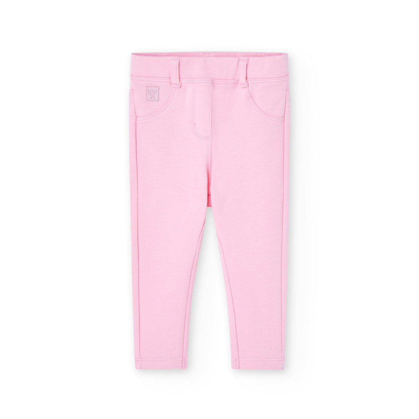 Pantaloni elasticizzati da bambina rosa