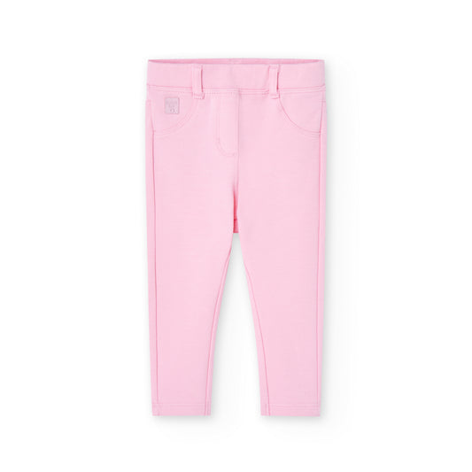 Pantaloni elasticizzati da bambina rosa