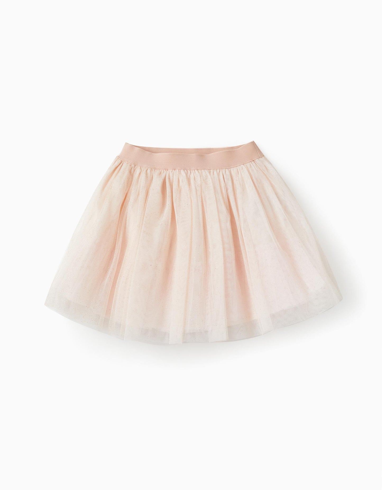 Gonna in tulle con scintillii per bambina, rosa chiaro