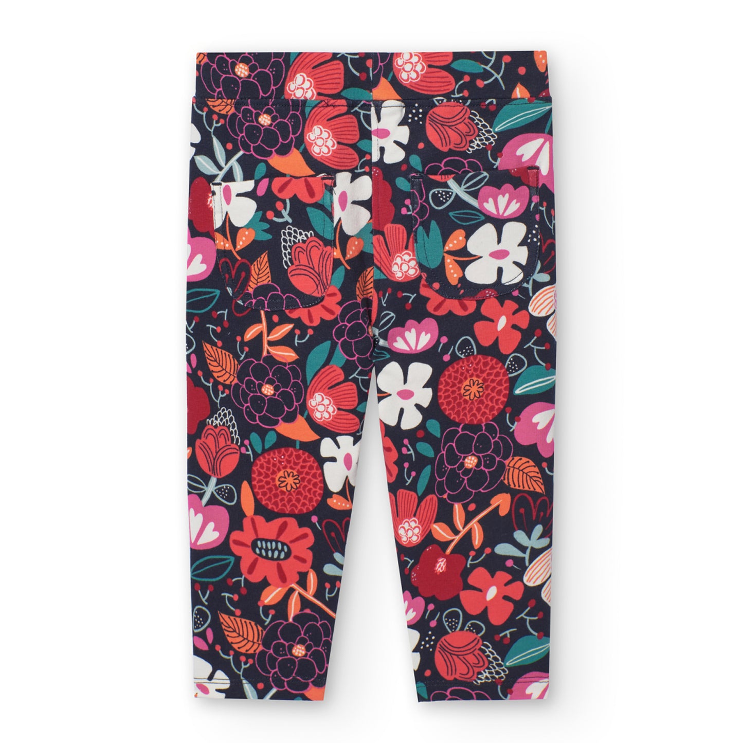 Pantaloni in felpa bambina con stampa floreale