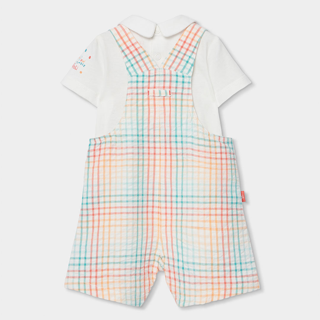Set neonato salopette e body
