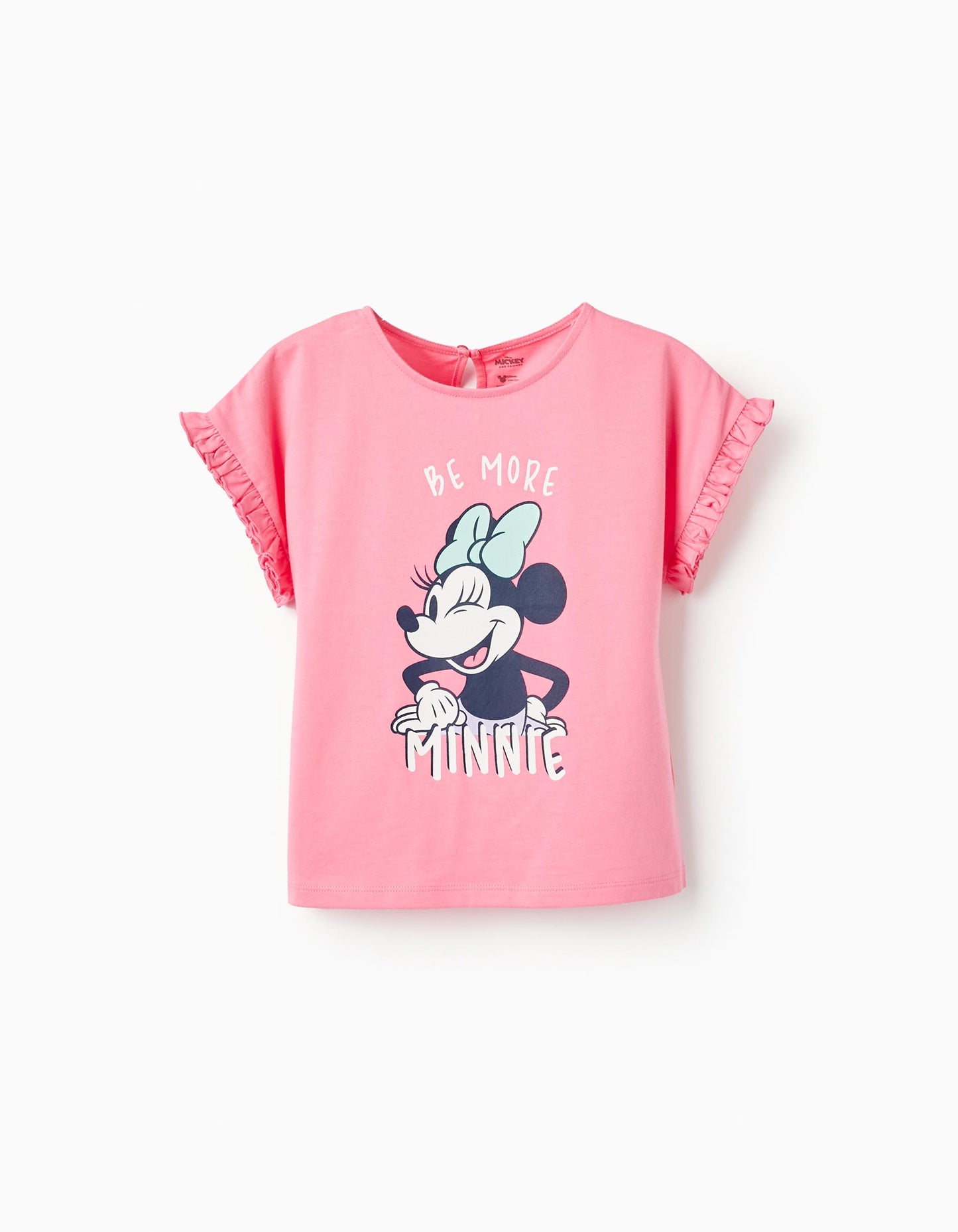 Maglietta in cotone per bambina Minnie, rosa