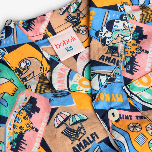 Camicia fanta turismo in popeline