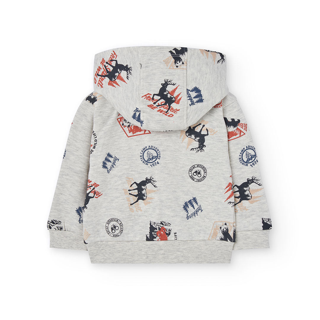 Felpa bambino fantasia "Winter camp"