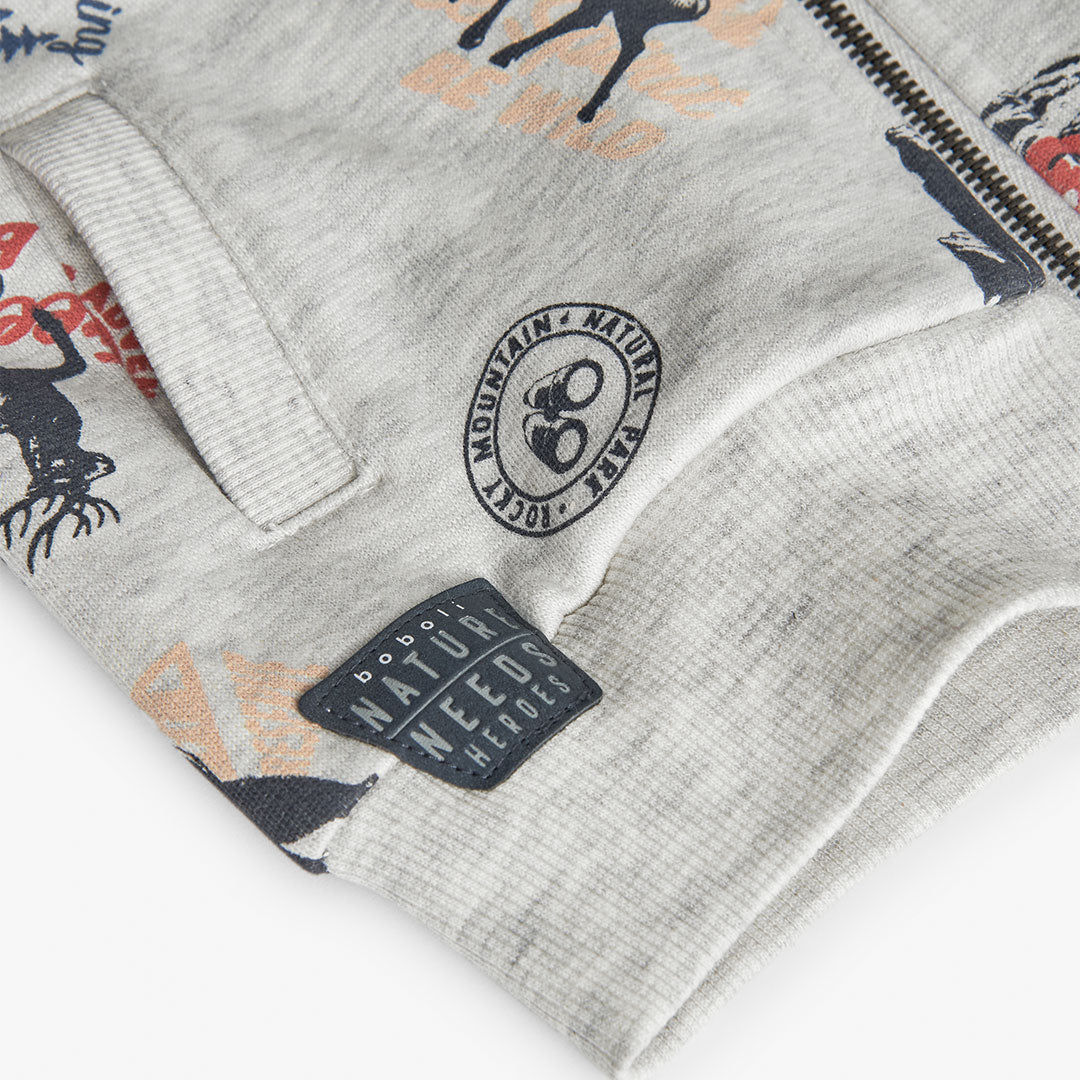 Felpa bambino fantasia "Winter camp"