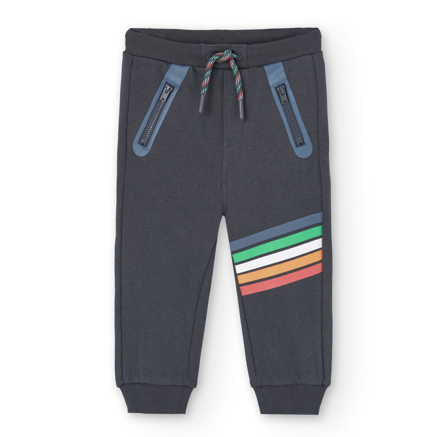 Pantaloni in felpa "skateboard" per bambino in grigio scuro