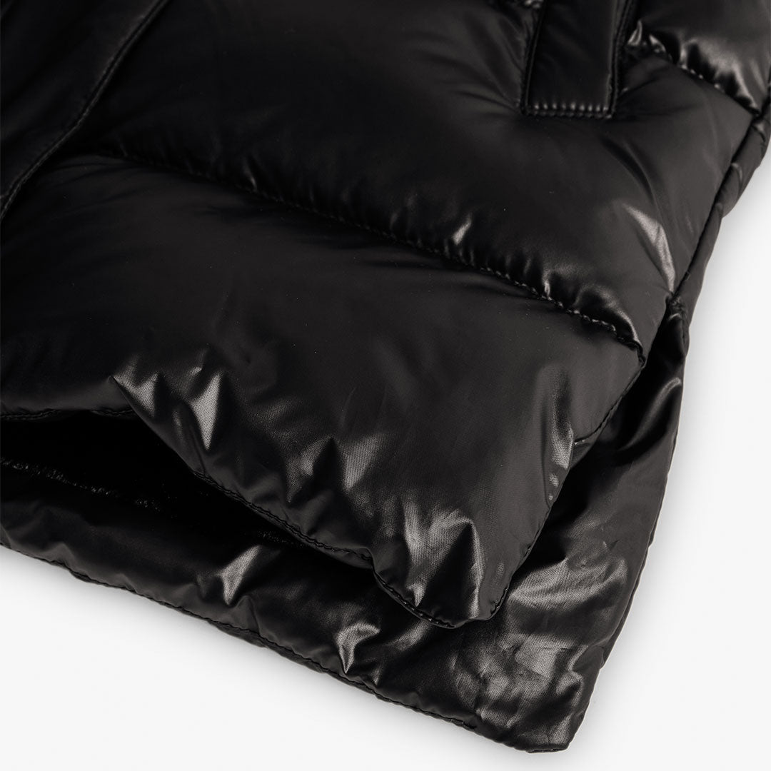 Gilet bambina tessuto tecnico nero