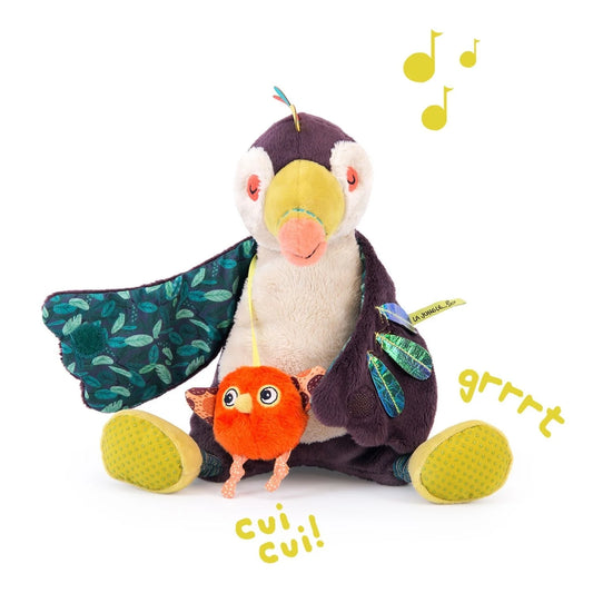 Peluche tucano musicale Pakou