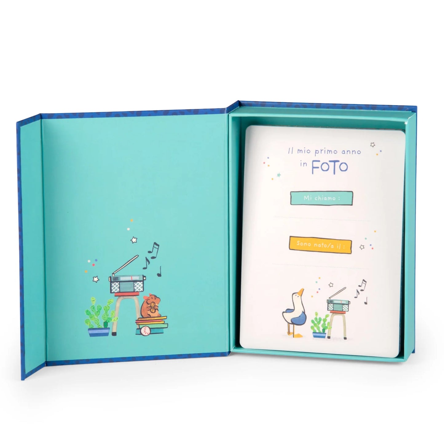 30 carte nascita i miei primi 12 mesi Puce & Pilou (italiano)