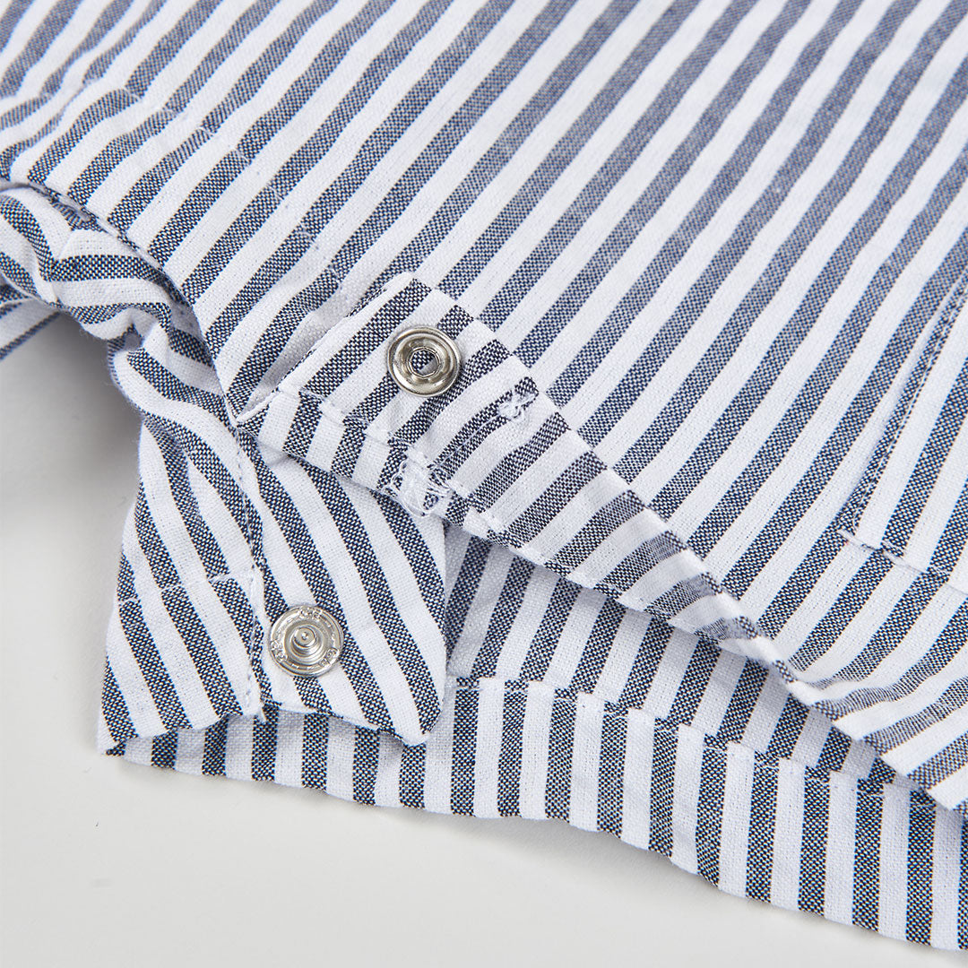 Completo salopette e body neonato cotone bianco blu