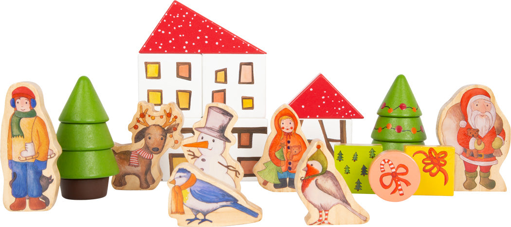 Calendario dell'Avvento in legno