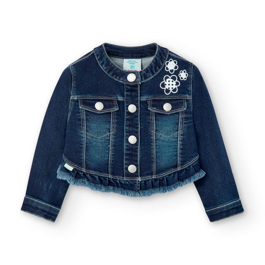 Giacca jeans denim bambina