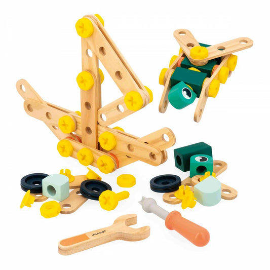 Kit costruzioni bricolage- set 100 pezzi legno