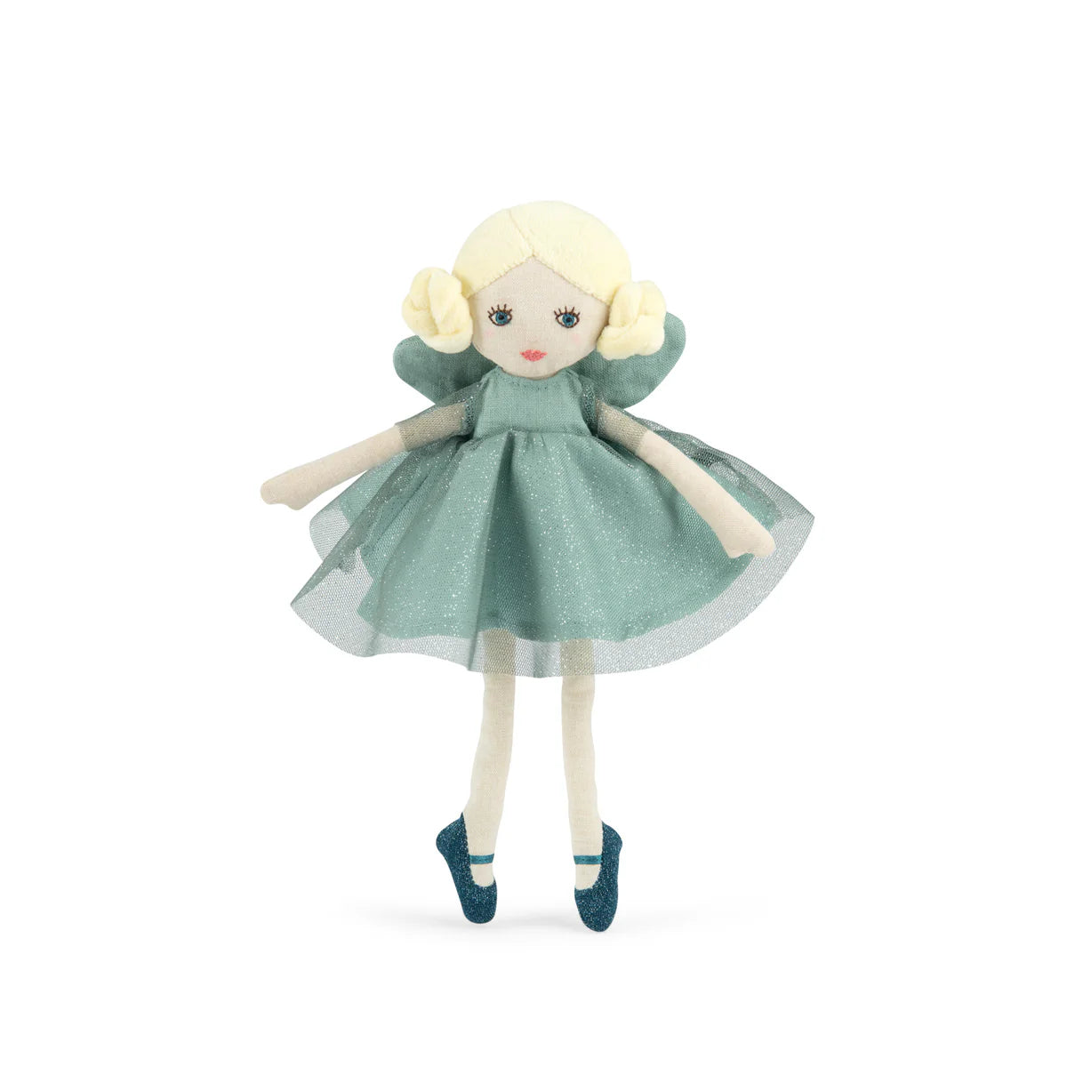 Ondine Fata piccola in stoffa verde-azzurro