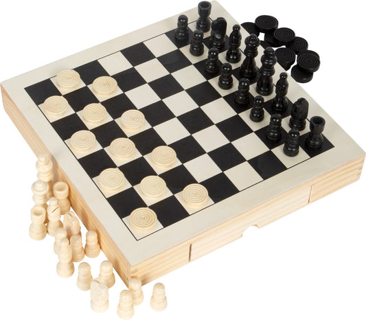 Set giochi scacchi dama e mulino